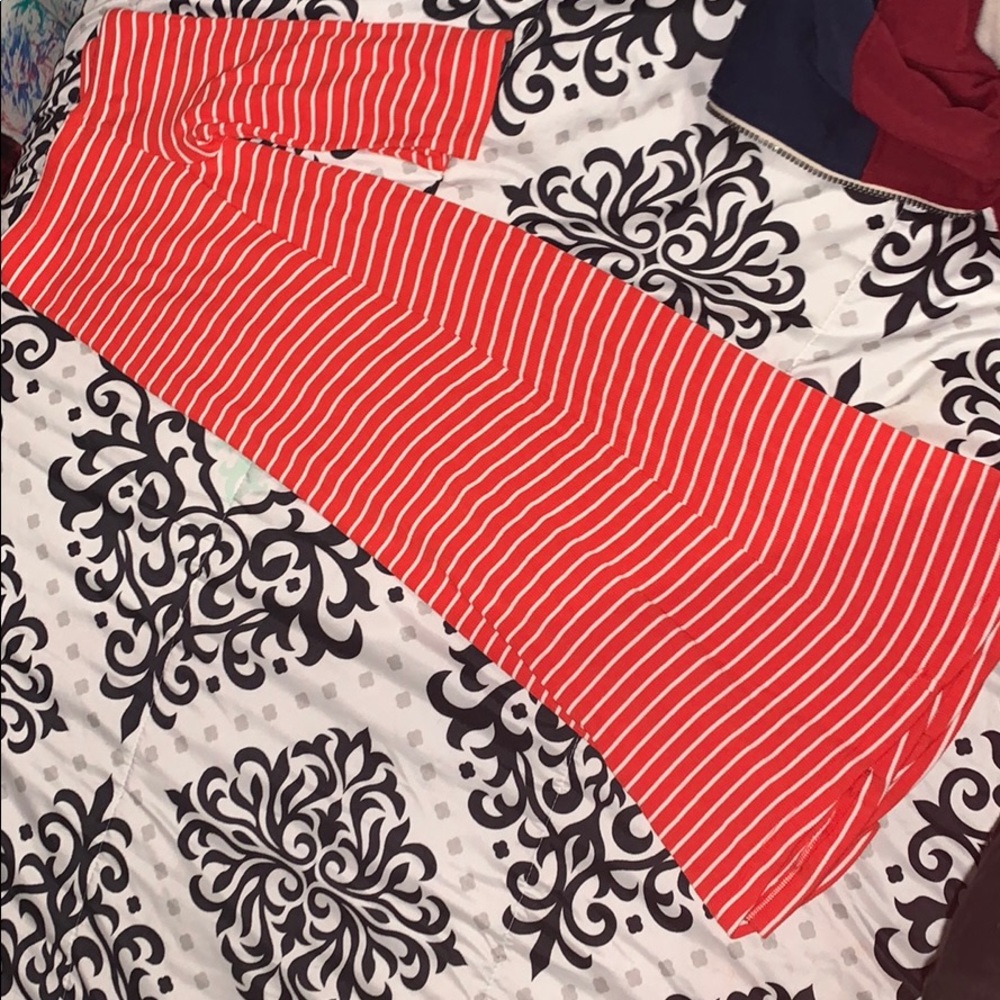 Orange off the shoulder dress